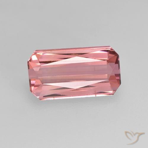 1.64ct Natural Bubblegum Pink Tourmaline, Emerald Cut, VS