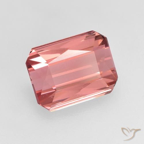 1.38 ct Pink Tourmaline Stone, Natural Tourmaline in Octagon / Scissor Cut Shape for Sale
