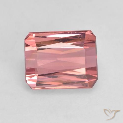 1.43ct Natural Medium Pink Tourmaline, Emerald Cut, VVS-VS