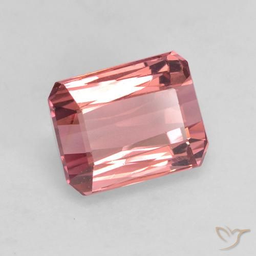 1.43 ct Pink Tourmaline Stone, Natural Tourmaline in Octagon / Scissor Cut Shape for Sale
