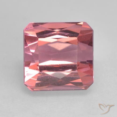 1.65ct Natural Light Pink Tourmaline, Emerald Cut, VVS-VS