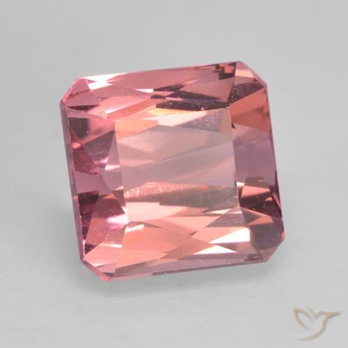 1.65 ct Pink Tourmaline Stone, Natural Tourmaline in Octagon / Scissor Cut Shape for Sale