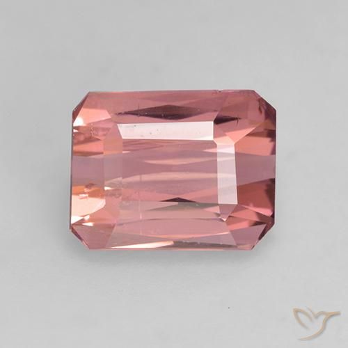 1.55ct Natural Light Pink Tourmaline, Emerald Cut, VVS-VS