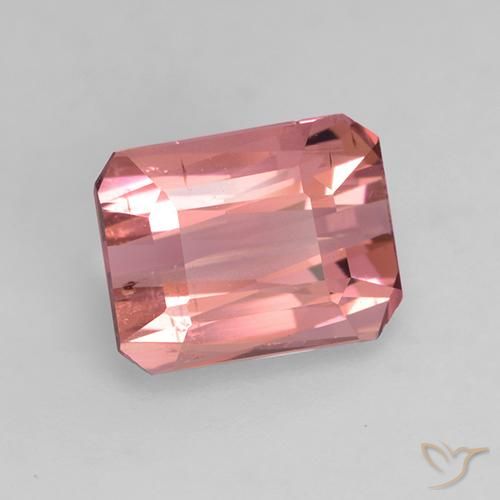 1.55 ct Pink Tourmaline Stone, Natural Tourmaline in Octagon / Scissor Cut Shape for Sale