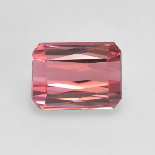 Rosado cálido intenso Turmalina Gema - 1.2ct Corte Octágon / Forma de Tijera (ID: 528695)