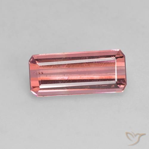 1.07ct Natural Medium Pink Tourmaline, Emerald Cut, VVS-VS