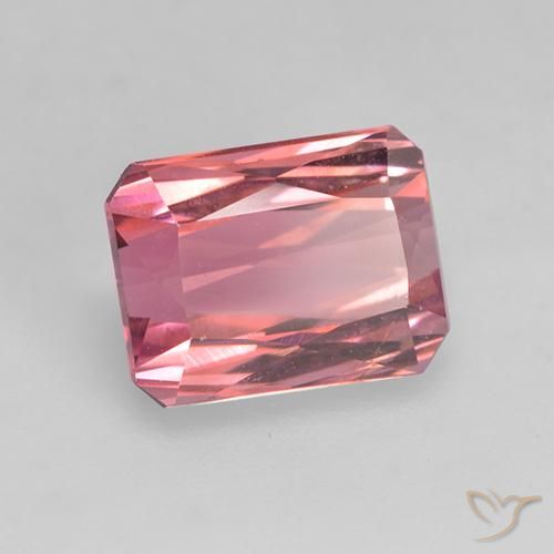 1.65 ct Pink Tourmaline Stone, Natural Tourmaline in Octagon / Scissor Cut Shape for Sale