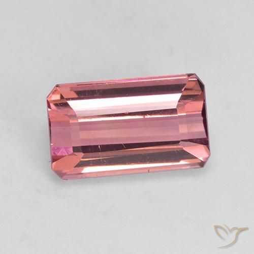 1.80ct Natural Intense Pink Tourmaline, Octagon / Emerald Cut, VVS-VS, Photo A