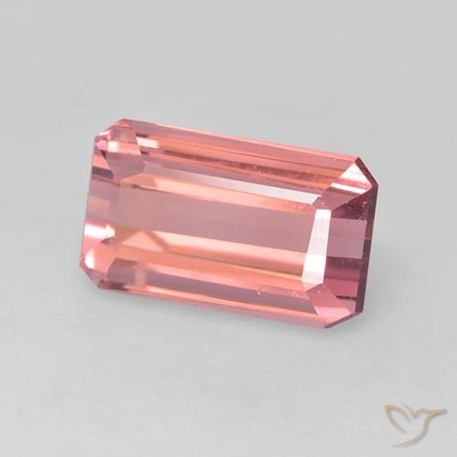 1.55 ct Pink Tourmaline Stone, Natural Tourmaline in Octagon Facet Shape for Sale