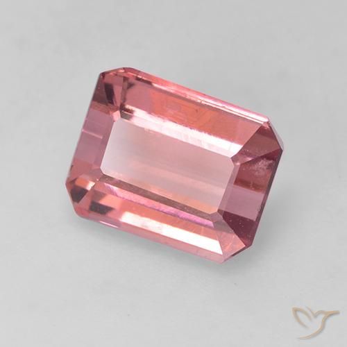 1.88 ct Pink Tourmaline Stone, Natural Tourmaline in Octagon Facet Shape for Sale