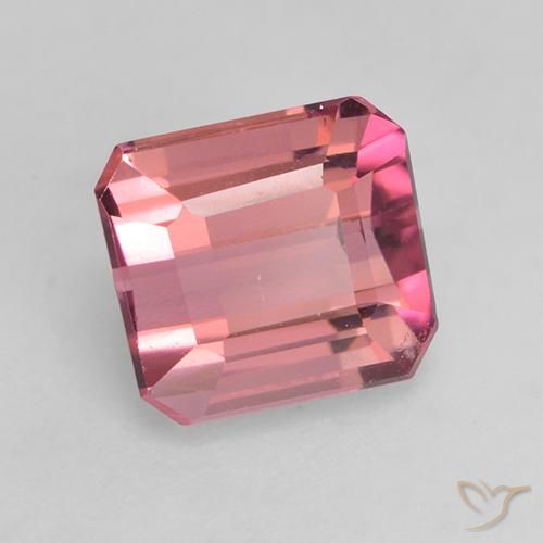 1.52 ct Pink Tourmaline Stone, Natural Tourmaline in Octagon Facet Shape for Sale
