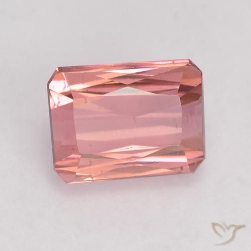 1.45ct Natural Medium-Light Pink Tourmaline, Emerald Cut, VS