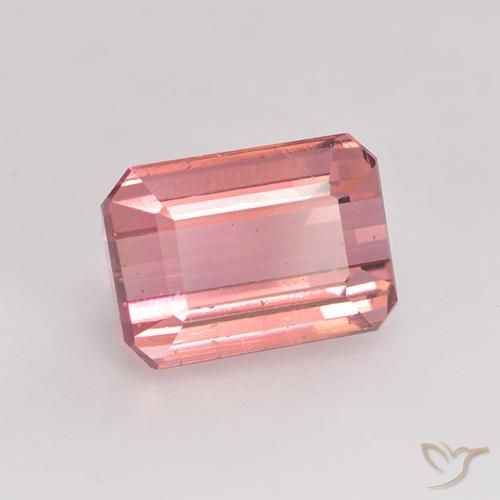 1.86 ct Pink Tourmaline Stone, Natural Tourmaline in Octagon Facet Shape for Sale
