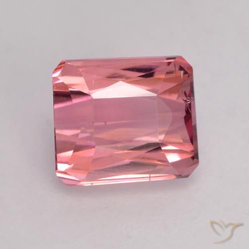 1.27 ct Pink Tourmaline Stone, Natural Tourmaline in Octagon / Scissor Cut Shape for Sale