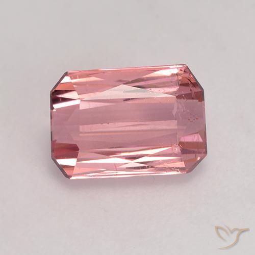 1.76ct Natural Medium Pink Tourmaline, Emerald Cut, VS