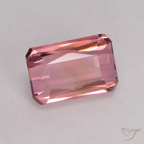 1.25 ct Pink Tourmaline Stone, Natural Tourmaline in Octagon / Scissor Cut Shape for Sale