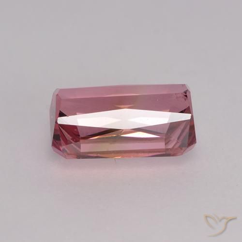 Tourmaline Gemstone in 7.4 x 5 mm Size for Sale, Tourmaline Stone in Deep Orange Pink Color