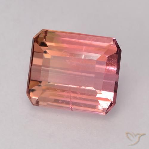 1.10 ct Pink Tourmaline Stone, Natural Tourmaline in Octagon Facet Shape for Sale