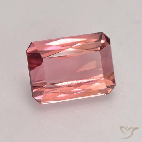 1.52 ct Pink Tourmaline Stone, Natural Tourmaline in Octagon / Scissor Cut Shape for Sale