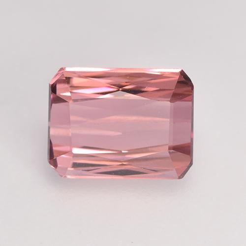 Rose orangé foncé Tourmaline gemme - 1.8ct Octogone/Coupe ciseaux (ID: 529076)