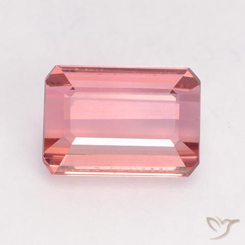 1.40ct Natural Light Pink Tourmaline, Emerald Cut, VVS-VS
