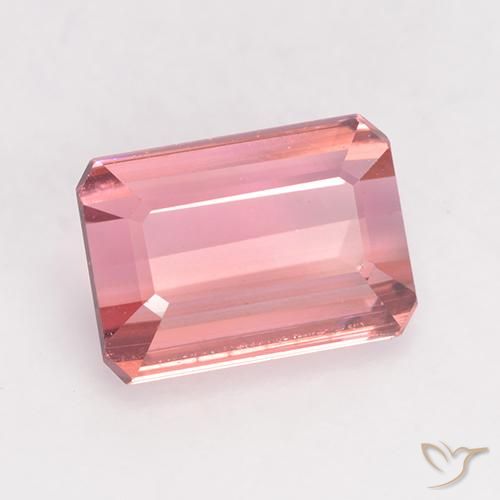 Loose 1.4 ct Octagon / Emerald Cut Pink Tourmaline Gemstone for Sale, 7.5 x  5.3 mm | GemSelect