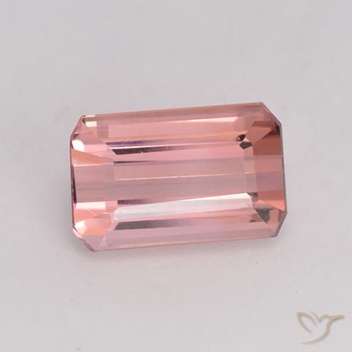 1.83 ct Pink Tourmaline Stone, Natural Tourmaline in Octagon Facet Shape for Sale