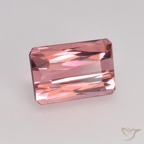 1.48 ct Pink Tourmaline Stone, Natural Tourmaline in Octagon / Scissor Cut Shape for Sale