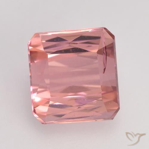 1.46ct Natural Medium Pink Tourmaline, Emerald Cut, VS-SI