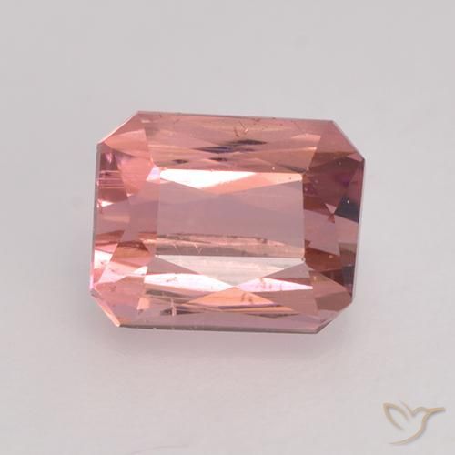 1.07ct Natural Medium Pink Tourmaline, Emerald Cut, VS