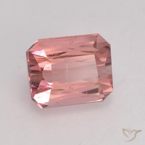 1.07 ct Pink Tourmaline Stone, Natural Tourmaline in Octagon / Scissor Cut Shape for Sale