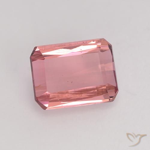 1.28 ct Pink Tourmaline Stone, Natural Tourmaline in Octagon / Scissor Cut Shape for Sale