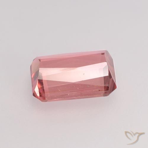 Tourmaline Gemstone in 7.3 x 5.7 mm Size for Sale, Tourmaline Stone in Deep Orange Pink Color