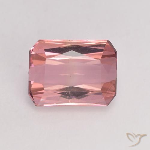 1.43ct Natural Medium Pink Tourmaline, Emerald Cut, VVS-VS