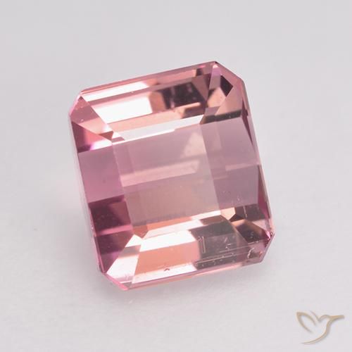 1.27 ct Pink Tourmaline Stone, Natural Tourmaline in Octagon Facet Shape for Sale