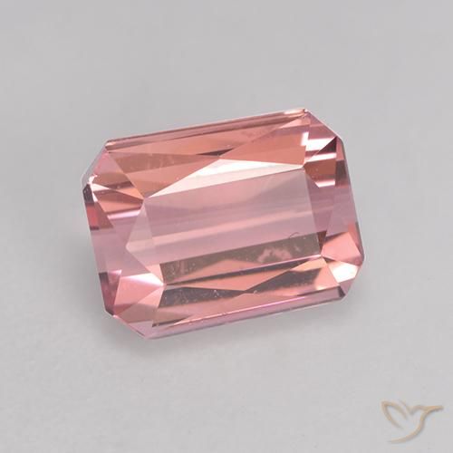 1.34 ct Pink Tourmaline Stone, Natural Tourmaline in Octagon / Scissor Cut Shape for Sale