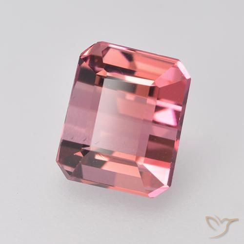 1.63ct Natural Light Pink Tourmaline, Emerald Cut, VVS-VS