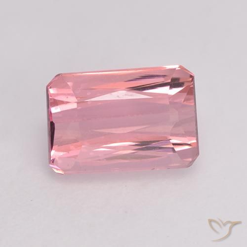 1.27ct Natural Light Pink   Bubblegum Tourmaline, Emerald Cut, VVS-VS