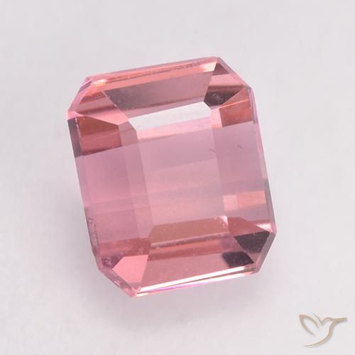 1.10ct Natural Light Pink   Bubblegum Tourmaline, Emerald Cut, VVS-VS
