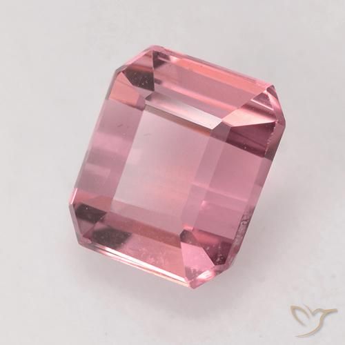1.10 ct Pink Tourmaline Stone, Natural Tourmaline in Octagon Facet Shape for Sale