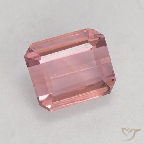 1.39 ct Pink Tourmaline Stone, Natural Tourmaline in Octagon Facet Shape for Sale