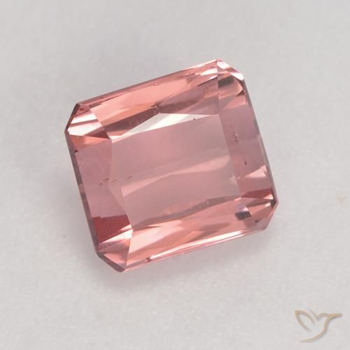 1.44 ct Pink Tourmaline Stone, Natural Tourmaline in Octagon / Scissor Cut Shape for Sale