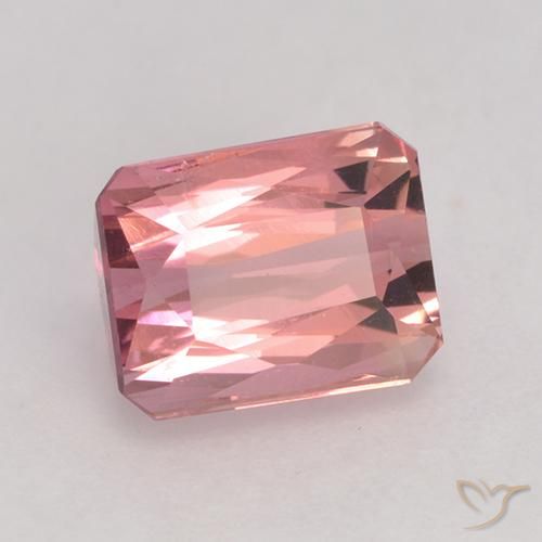 1.61 ct Pink Tourmaline Stone, Natural Tourmaline in Octagon / Scissor Cut Shape for Sale