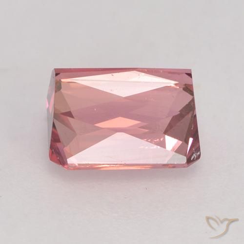 Tourmaline Gemstone in 7.1 x 5.6 mm Size for Sale, Tourmaline Stone in Orange Pink Color