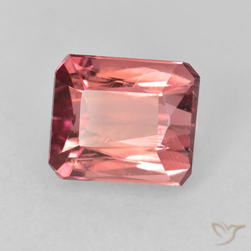 1.21 ct Pink Tourmaline Stone, Natural Tourmaline in Octagon / Scissor Cut Shape for Sale