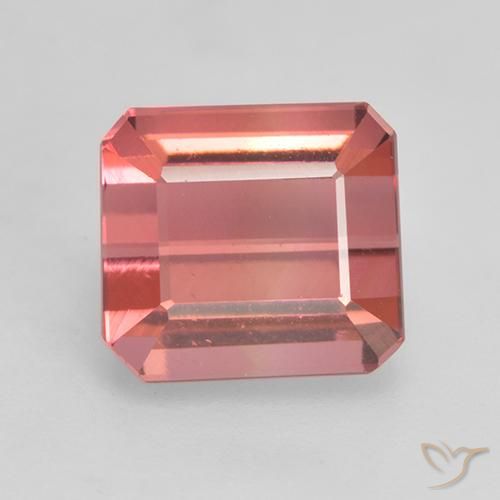 3.02ct Natural Rosewood Pink Tourmaline, Emerald Cut, VVS-VS