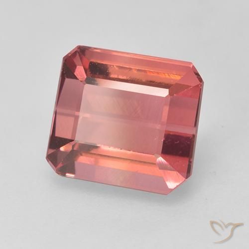 3.02 ct Pink Tourmaline Stone, Natural Tourmaline in Octagon Facet Shape for Sale