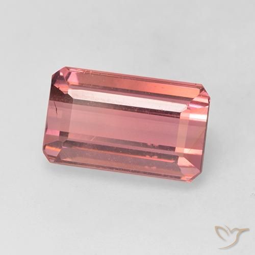 3.30 ct Pink Tourmaline Stone, Natural Tourmaline in Octagon Facet Shape for Sale