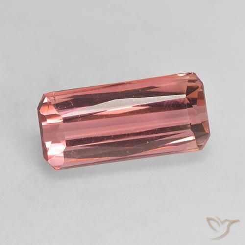 3.51ct Natural Medium Pink Tourmaline, Emerald Cut, VS