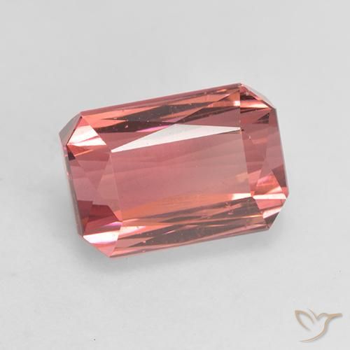 3.49 ct Pink Tourmaline Stone, Natural Tourmaline in Octagon / Scissor Cut Shape for Sale